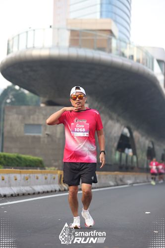 Race photo from Smartfren Run 2025 