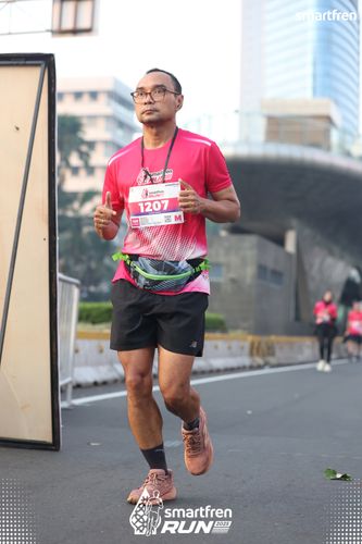 Race photo from Smartfren Run 2025 