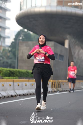 Race photo from Smartfren Run 2025 