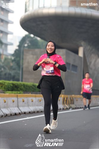 Race photo from Smartfren Run 2025 