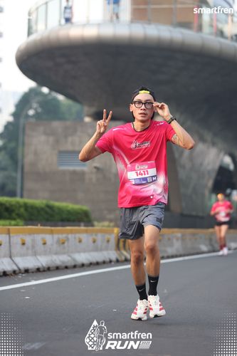 Race photo from Smartfren Run 2025 