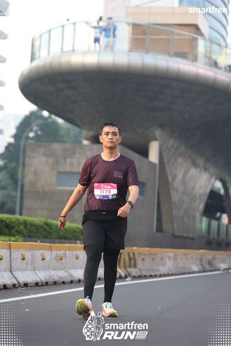 Race photo from Smartfren Run 2025 