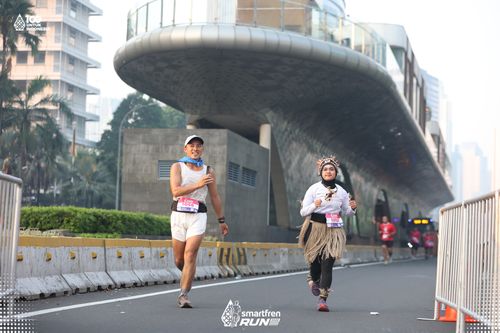 Race photo from Smartfren Run 2025 