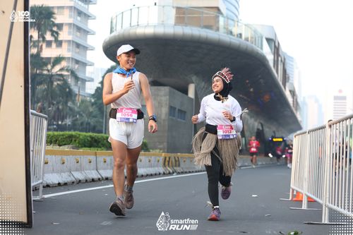 Race photo from Smartfren Run 2025 