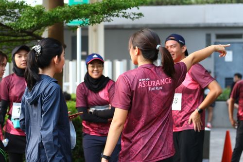Race photo from Assurance Fun Run 2024