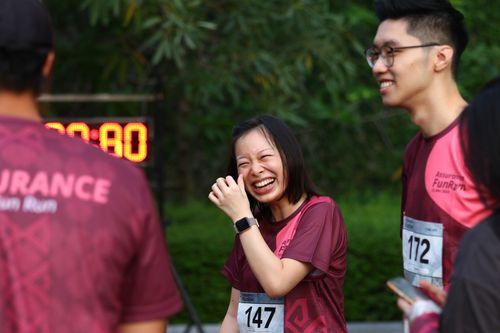 Race photo from Assurance Fun Run 2024