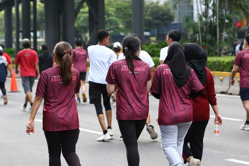 Race photo from Assurance Fun Run 2024