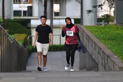 Race photo from Assurance Fun Run 2024