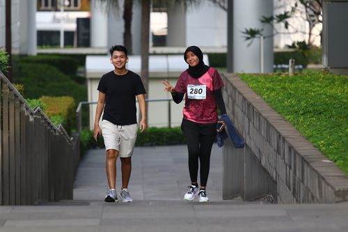 Race photo from Assurance Fun Run 2024