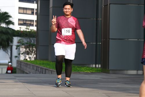 Race photo from Assurance Fun Run 2024