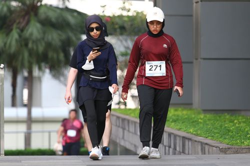 Race photo from Assurance Fun Run 2024