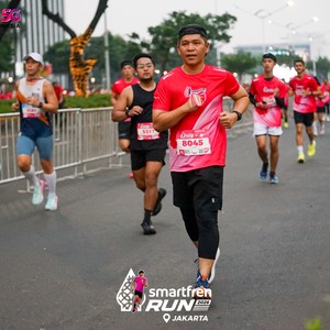 Race photo from SMARTFREN RUN 2026