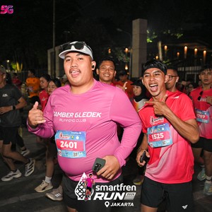 Race photo from SMARTFREN RUN 2026