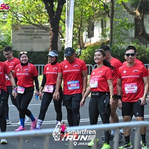 Race photo from SMARTFREN RUN 2026