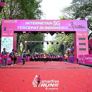 Race photo from SMARTFREN RUN 2026