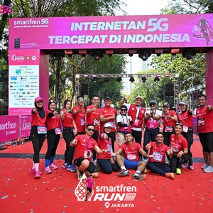 Race photo from SMARTFREN RUN 2026