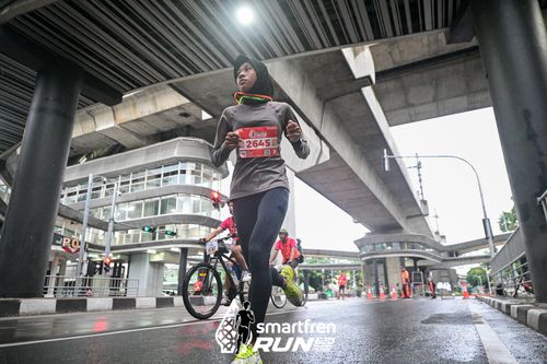 Race photo from Smartfren Run 2024