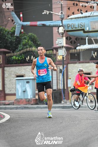 Race photo from Smartfren Run 2025 