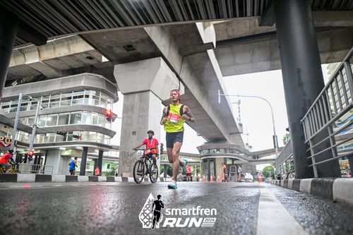 Race photo from Smartfren Run 2024