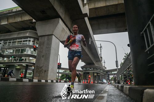 Race photo from Smartfren Run 2024