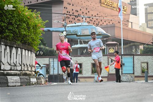 Race photo from Smartfren Run 2025 