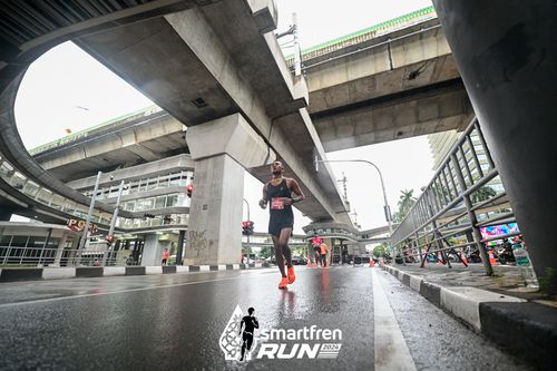 Race photo from Smartfren Run 2024