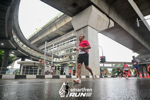 Race photo from Smartfren Run 2024