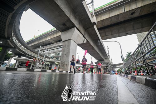 Race photo from Smartfren Run 2024
