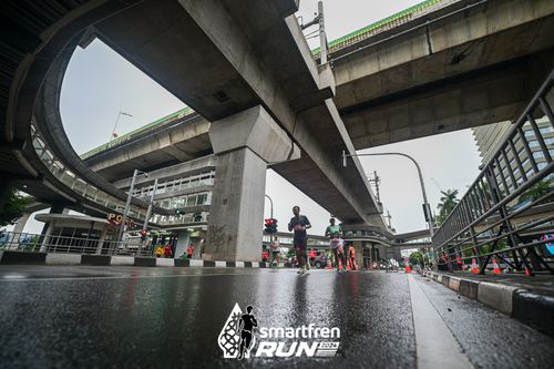 Race photo from Smartfren Run 2024