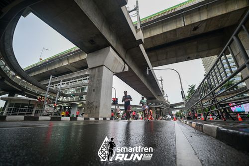 Race photo from Smartfren Run 2024