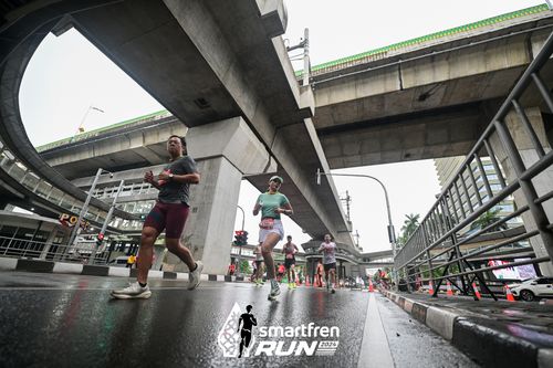 Race photo from Smartfren Run 2024