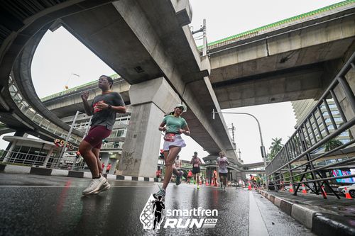 Race photo from Smartfren Run 2024