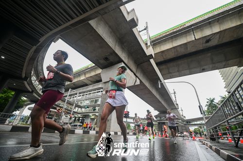 Race photo from Smartfren Run 2024