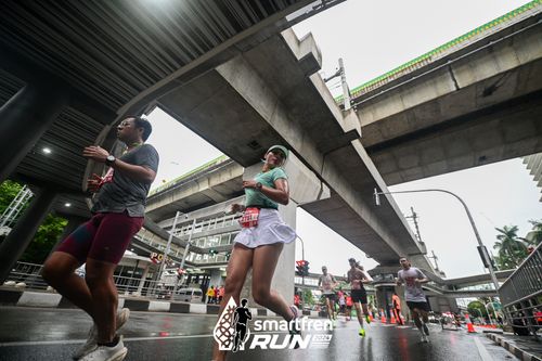 Race photo from Smartfren Run 2024