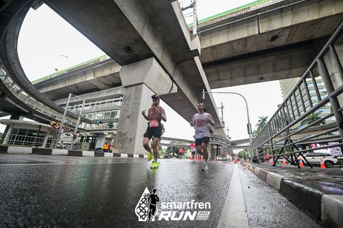 Race photo from Smartfren Run 2024