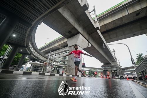 Race photo from Smartfren Run 2024