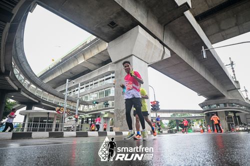 Race photo from Smartfren Run 2024