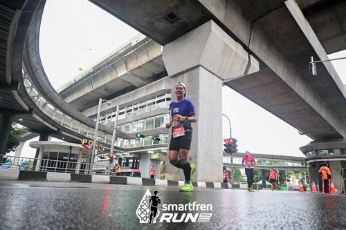 Race photo from Smartfren Run 2024
