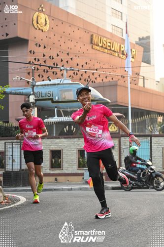 Race photo from Smartfren Run 2025 