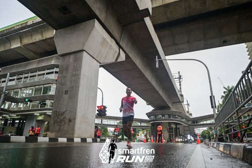 Race photo from Smartfren Run 2024