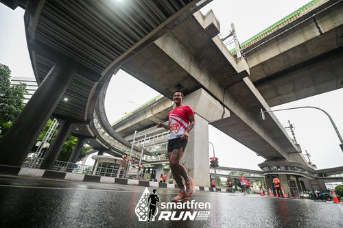 Race photo from Smartfren Run 2024