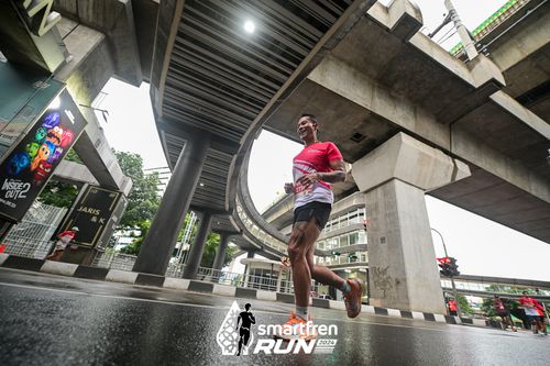 Race photo from Smartfren Run 2024