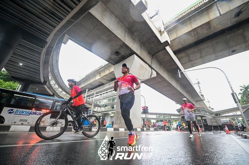 Race photo from Smartfren Run 2024