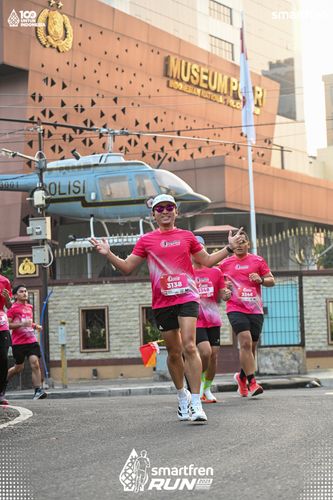 Race photo from Smartfren Run 2025 