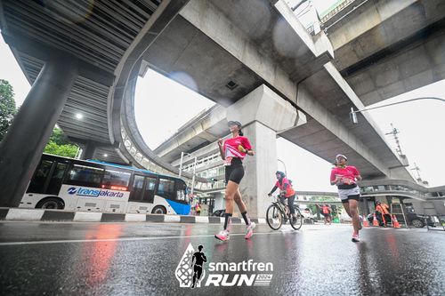 Race photo from Smartfren Run 2024