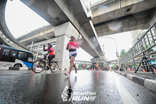 Race photo from Smartfren Run 2024