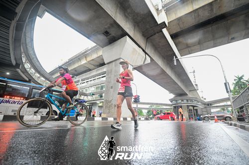 Race photo from Smartfren Run 2024
