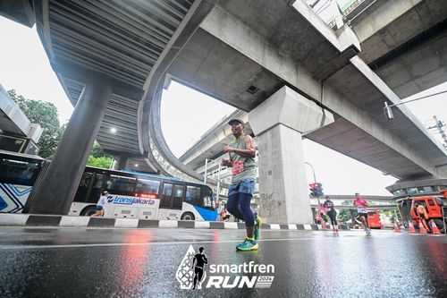 Race photo from Smartfren Run 2024