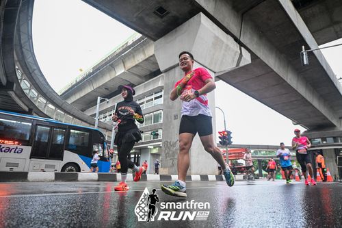 Race photo from Smartfren Run 2024