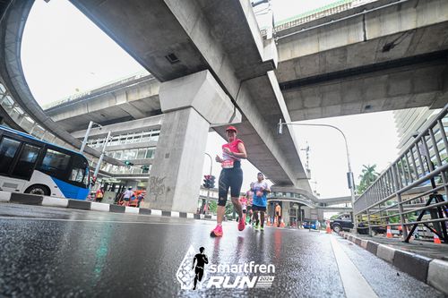Race photo from Smartfren Run 2024